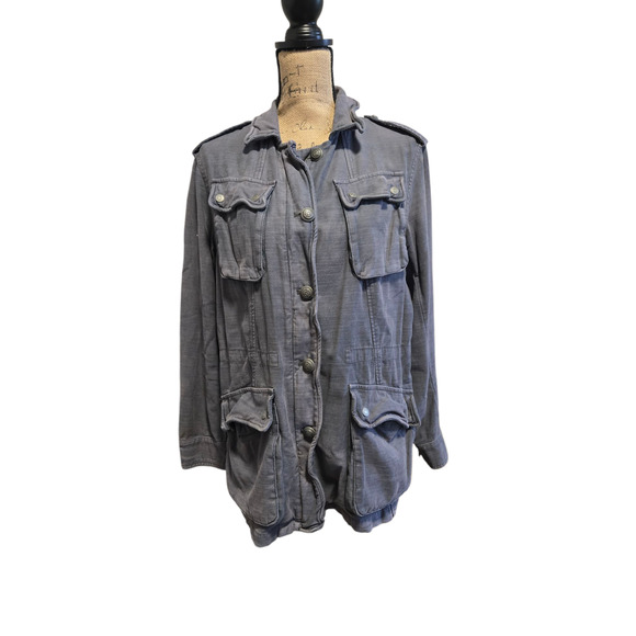 Free People gray army/cargo jacket, size small - Picture 1 of 4